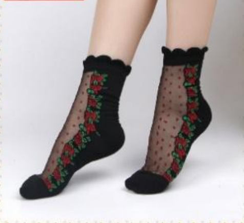 Women Designed Lace Socks