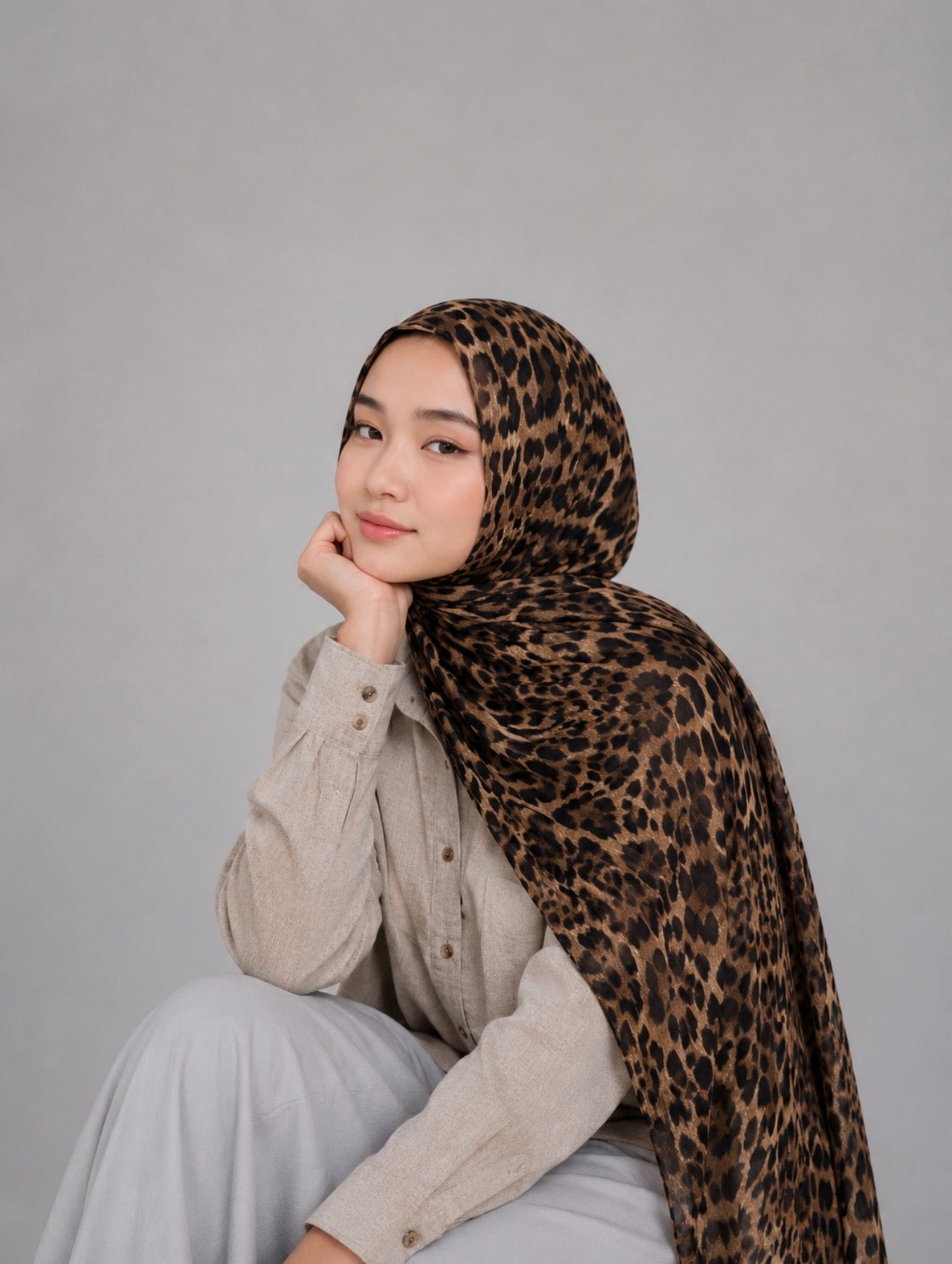 Cheetah Print Hijab