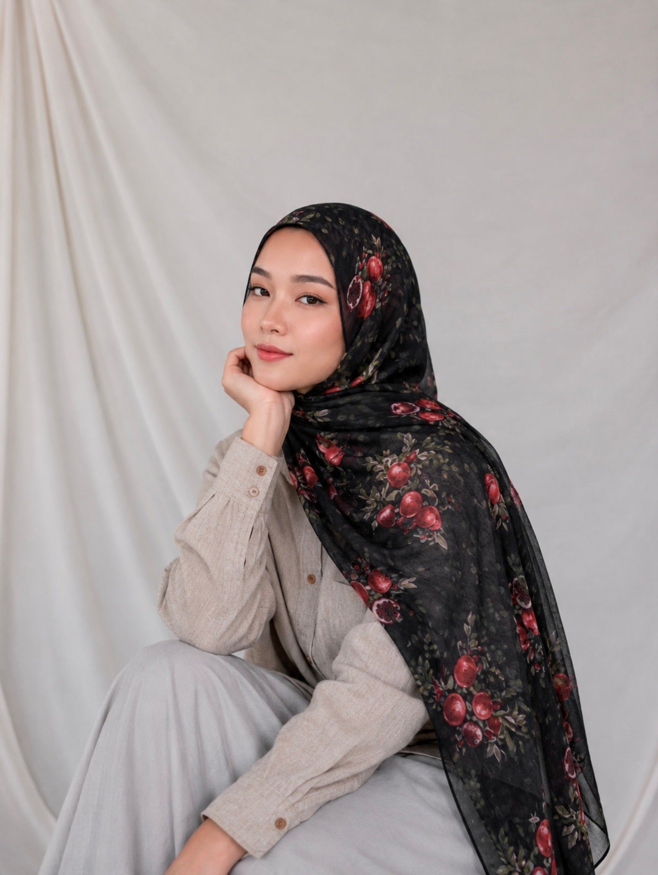 Pomegranate Crimson Hijab