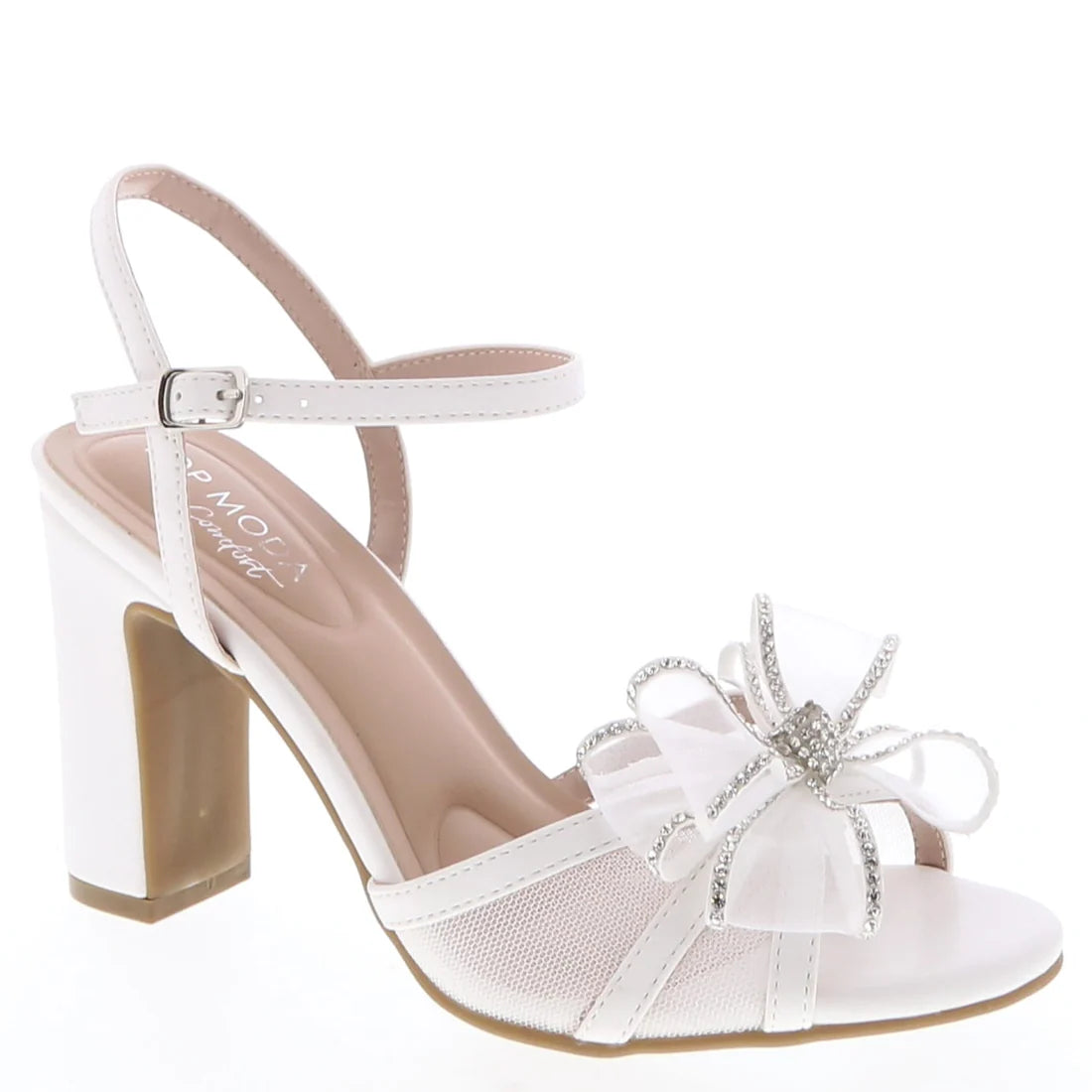 Women's Bow Crystal Heels