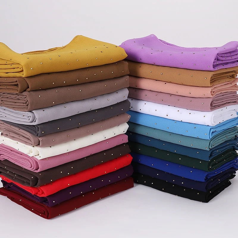 Diamond chiffon scarf