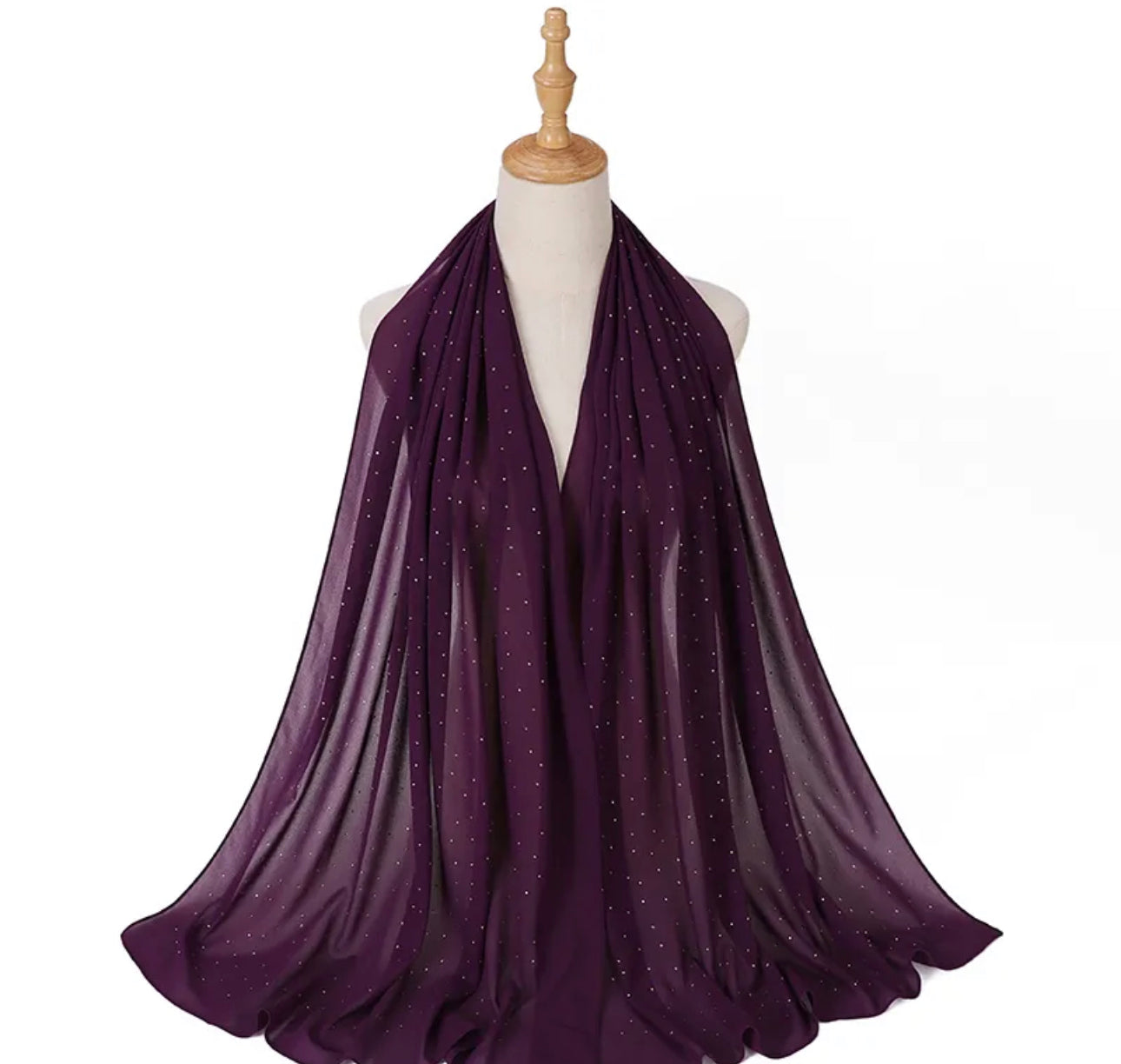 Diamond chiffon scarf