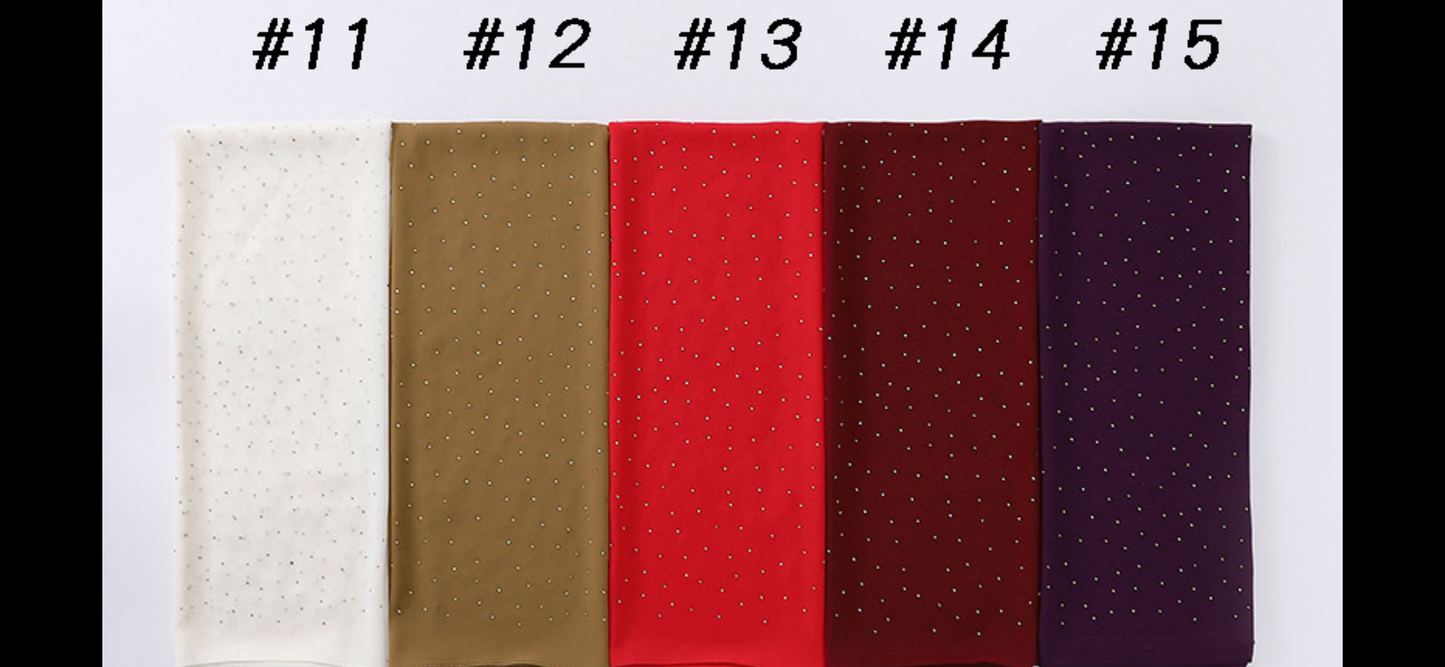 Diamond chiffon scarf
