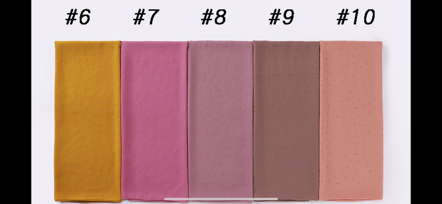 Diamond chiffon scarf