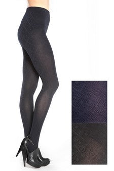 Lady's Snow Flakes Fashion Tights -Black (168BL067)