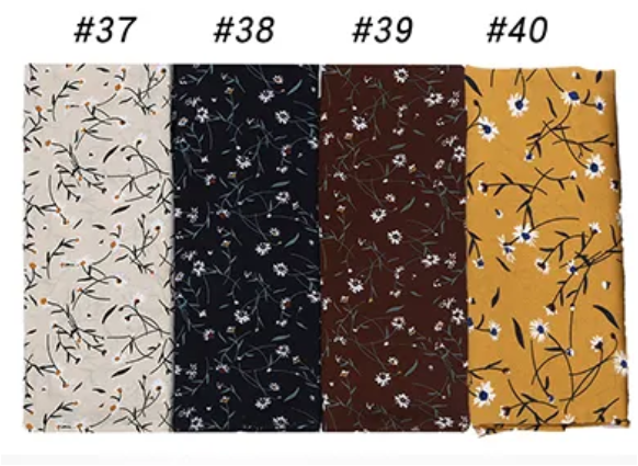 Printed thick Chiffon Scarves