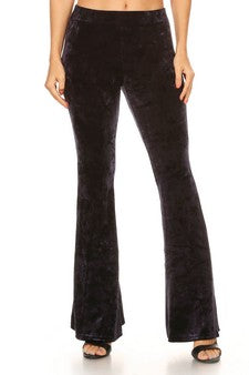 Icy Velvet Flare Pants ( 827VEL001_NVY)