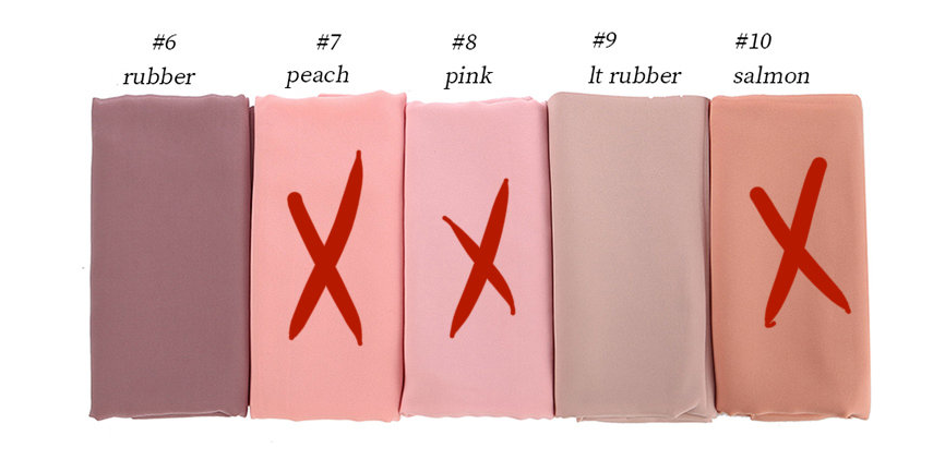 Plain Chiffon Scarves ( حجاب شيفون صافي )