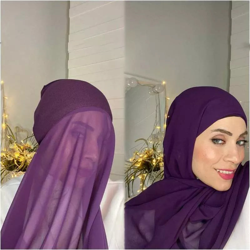 Chiffon with Head piece