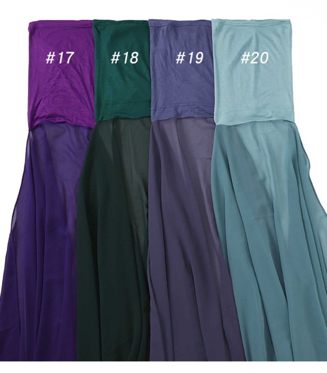 Chiffon with Head piece