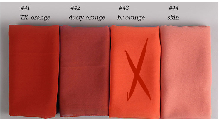 Plain Chiffon Scarves ( حجاب شيفون صافي )