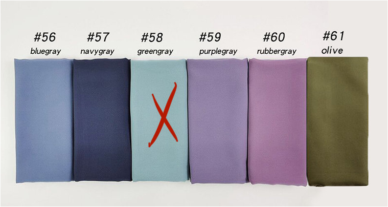 Plain Chiffon Scarves ( حجاب شيفون صافي )