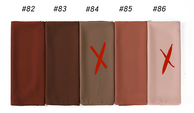 Plain Chiffon Scarves ( حجاب شيفون صافي )