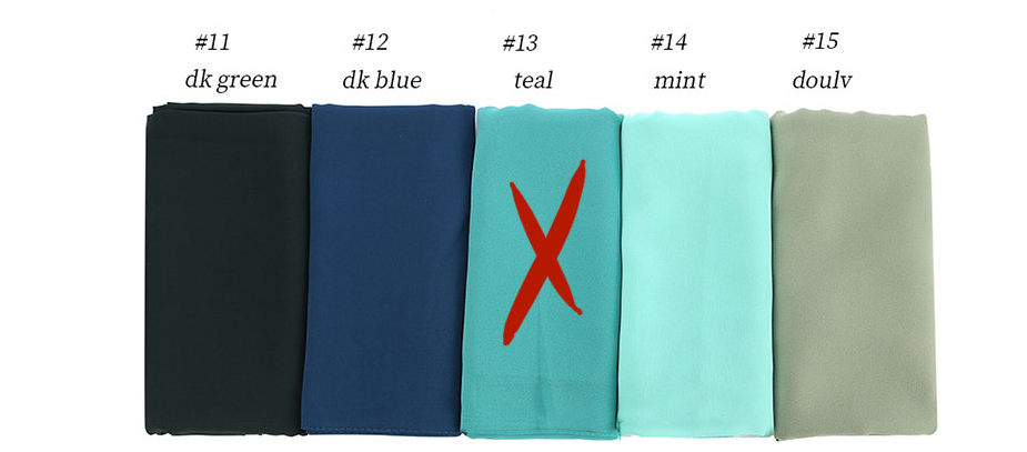 Plain Chiffon Scarves ( حجاب شيفون صافي )