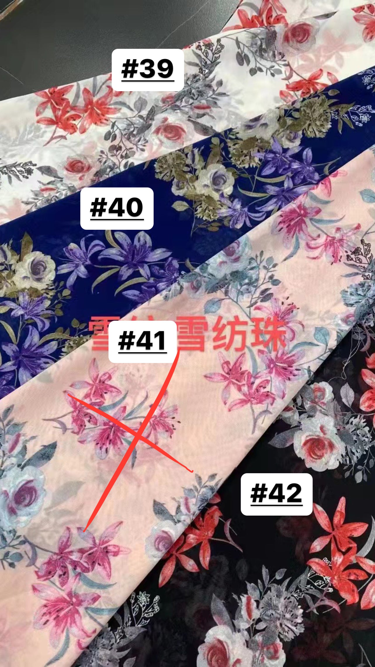 Printed Chiffon Scarves