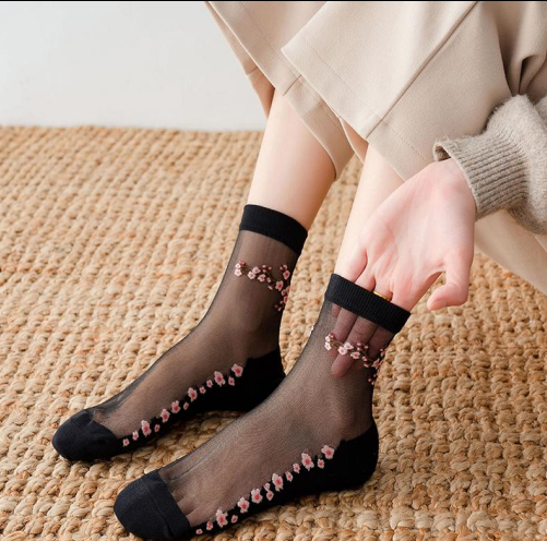 Women Designed Lace Socks
