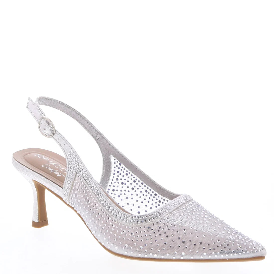 Women's Rhinestone Slingback Heels