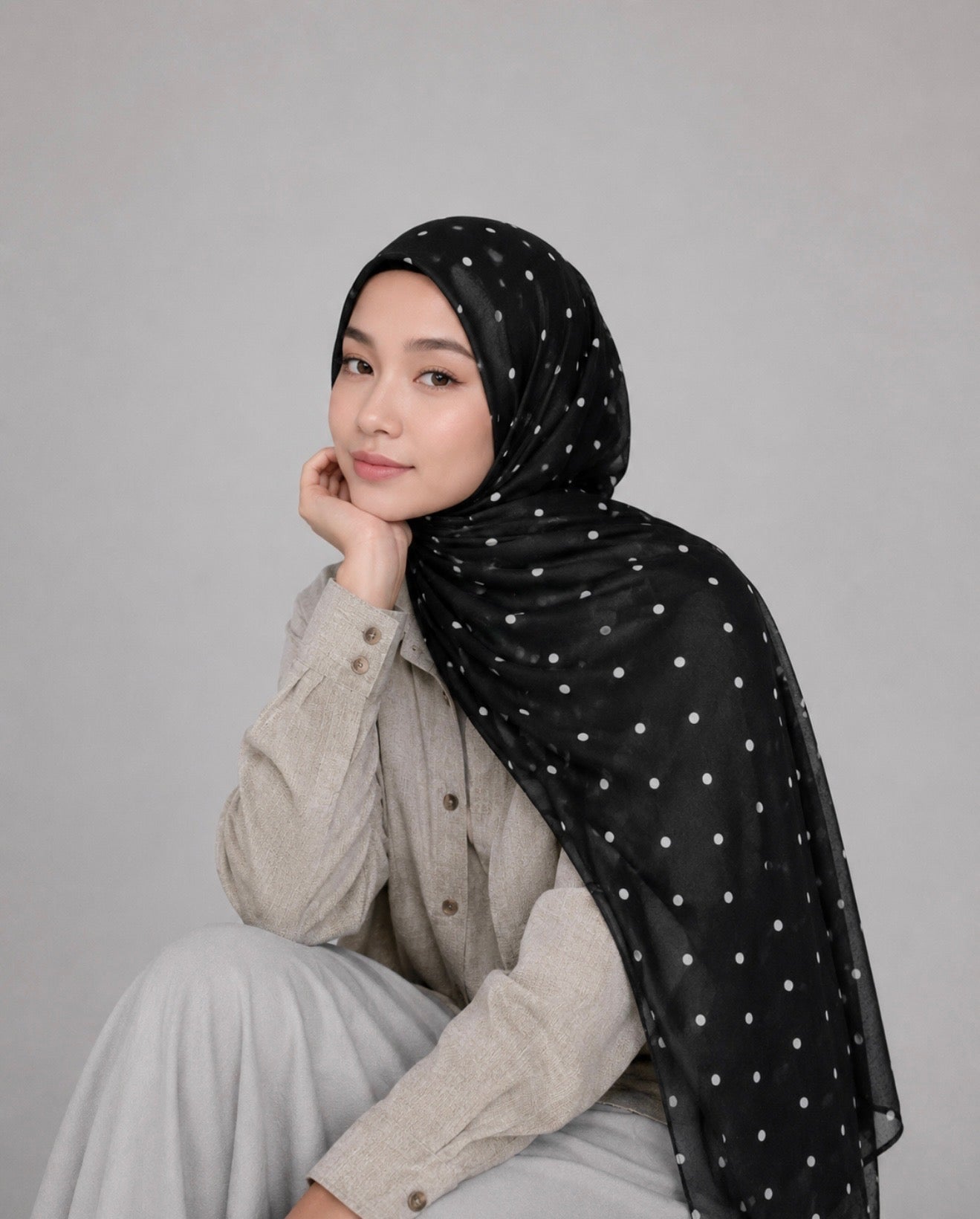 Polka Dot Hijab