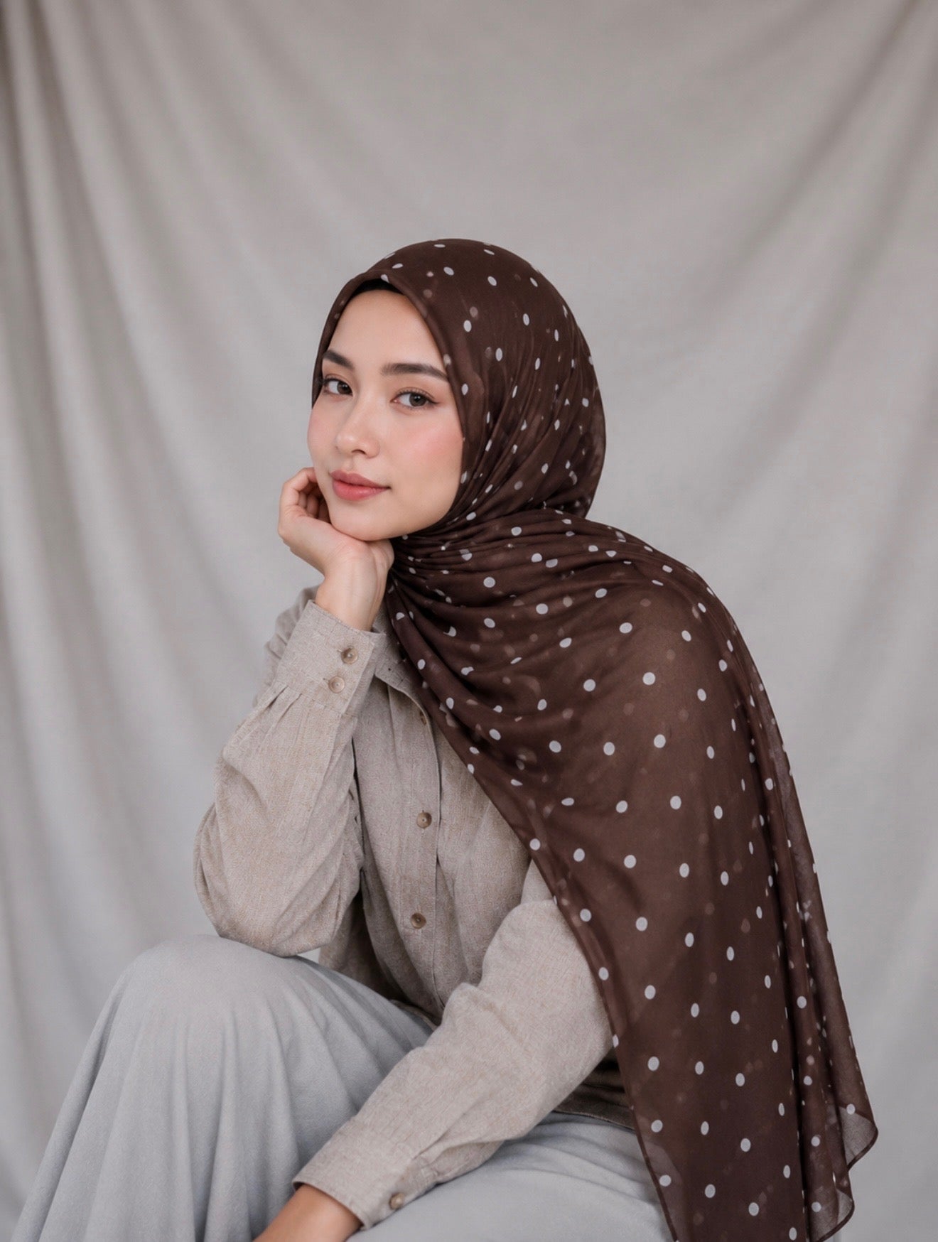 Polka Dot Hijab