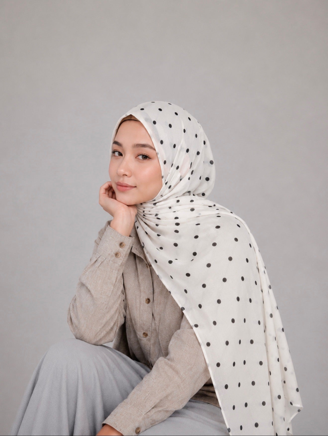 Polka Dot Hijab