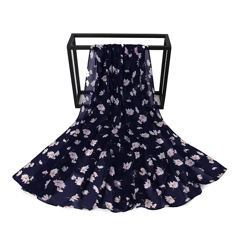Printed Chiffon Scarves