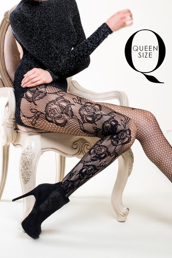 Lady's Plus Size Fishnet Tights