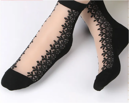 Women Designed Lace Socks