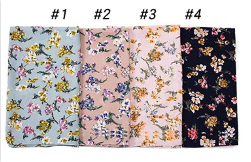 Printed thick Chiffon Scarves