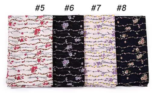 Printed thick Chiffon Scarves
