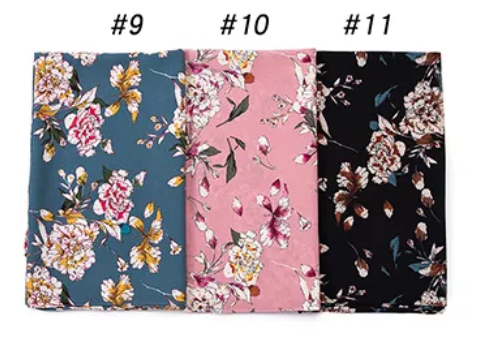 Printed thick Chiffon Scarves