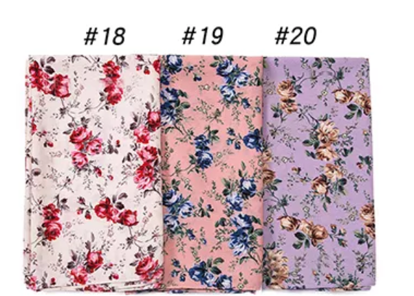 Printed thick Chiffon Scarves
