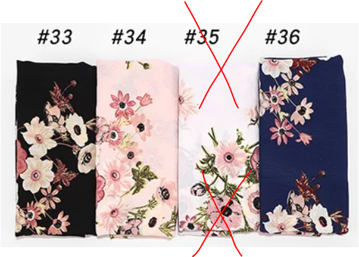 Printed thick Chiffon Scarves