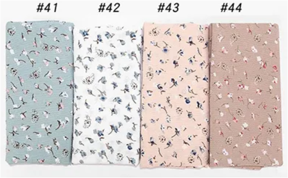 Printed thick Chiffon Scarves