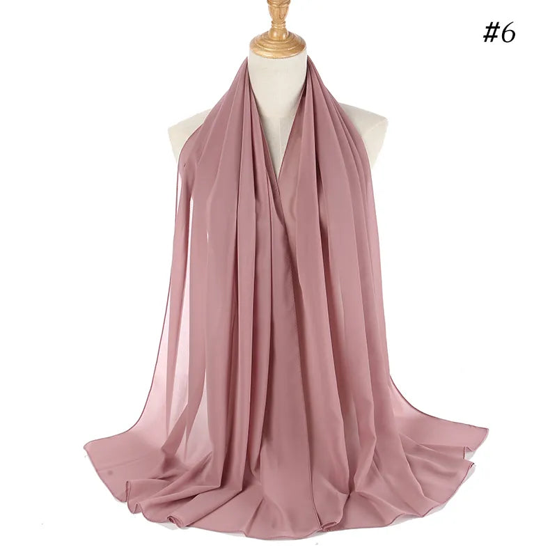 Plain Chiffon Scarves ( حجاب شيفون صافي )