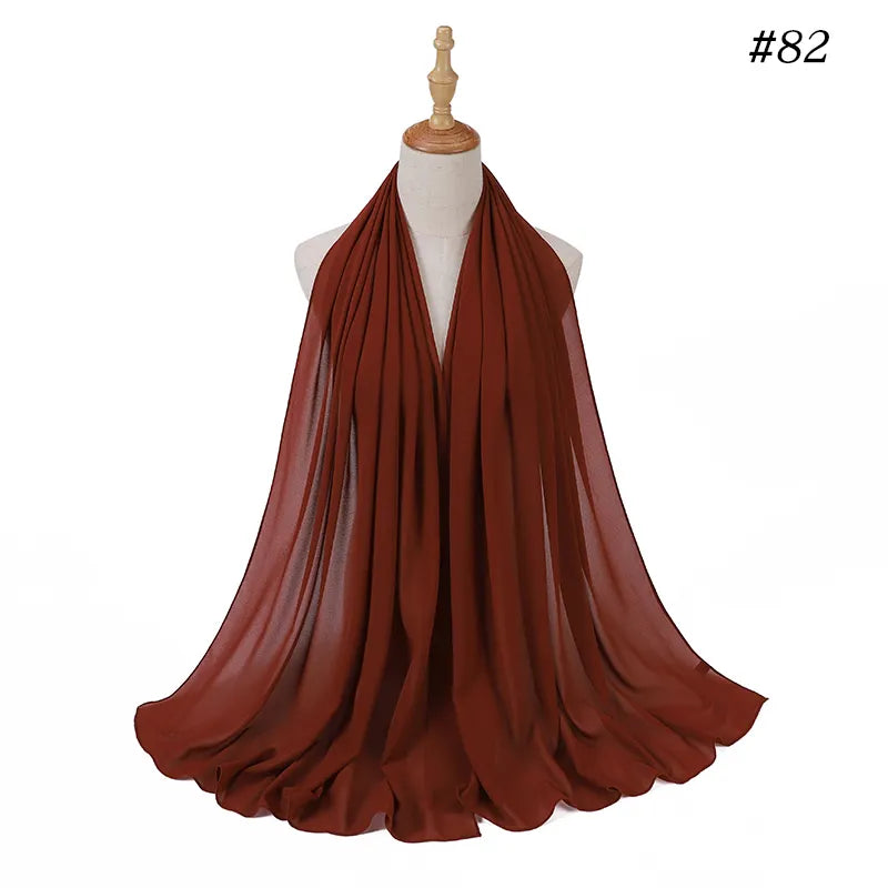 Plain Chiffon Scarves ( حجاب شيفون صافي )