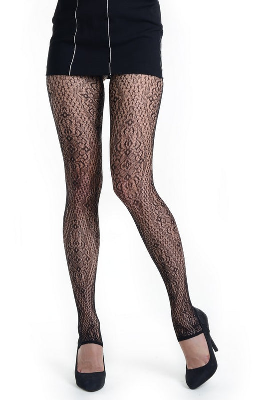 Lady's House of Diamonds Fashion Designed Stirr-up Fishnet Tights (828DY807)