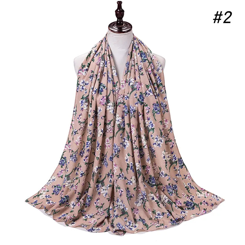 Printed thick Chiffon Scarves