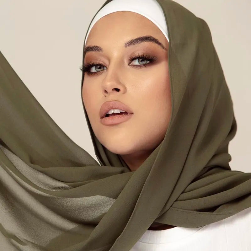 Plain Chiffon Scarves ( حجاب شيفون صافي )