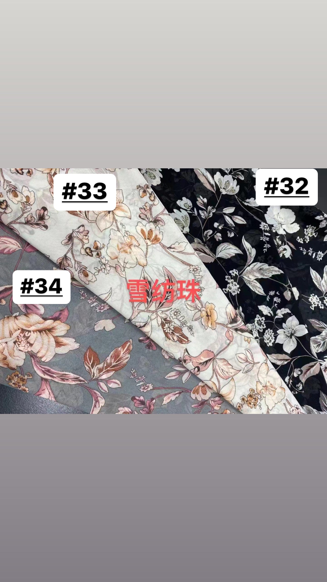 Printed Chiffon Scarves