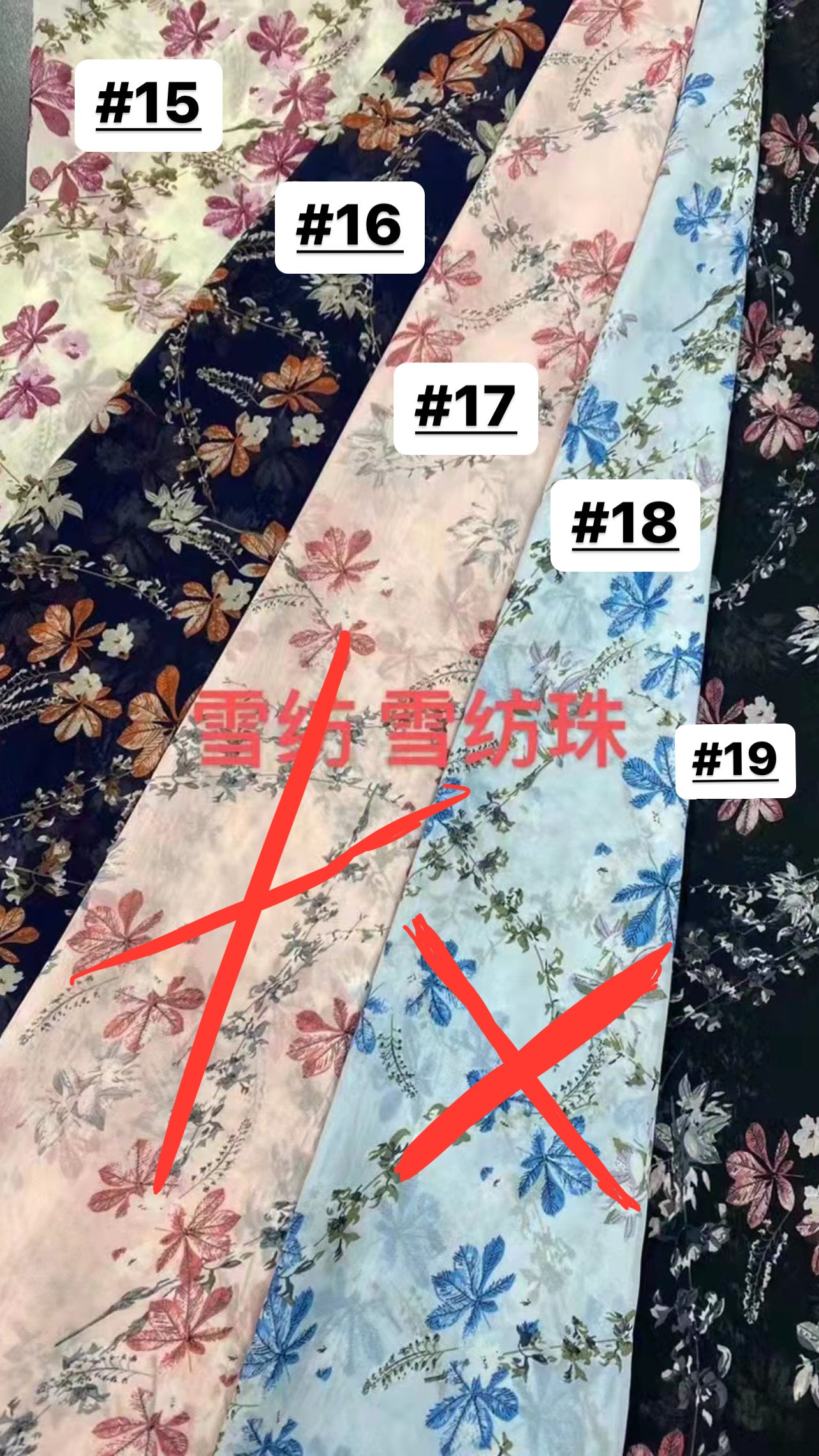 Printed Chiffon Scarves