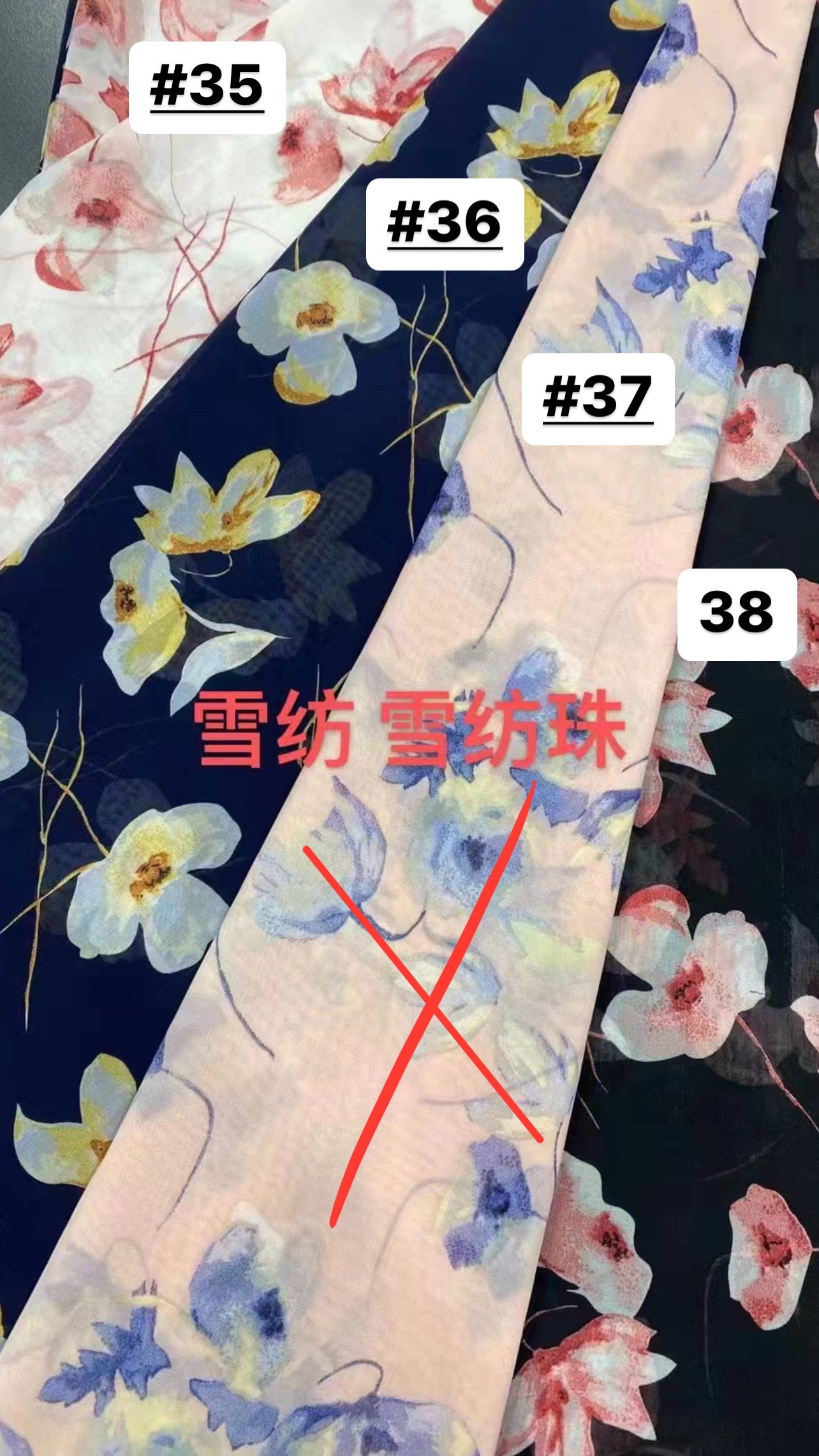 Printed Chiffon Scarves